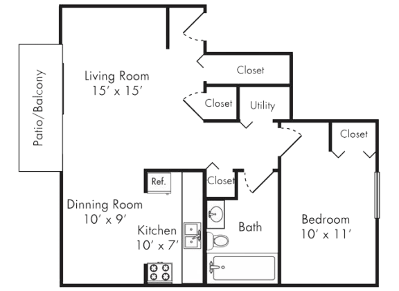 One Bedroom Bluffton IN Apartment
