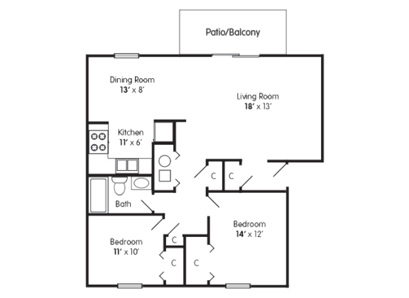 Two Bedroom Indianapolis IN Apartment