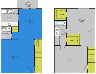 Raleigh Townhouse Floor Plan