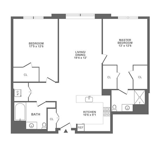 Floor Plan  two bedroom