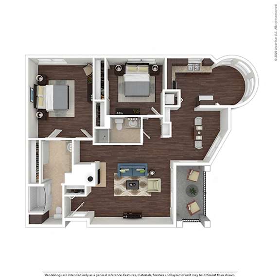 Dolce Vita Floor Plan  at L'Estancia, Studio City, CA