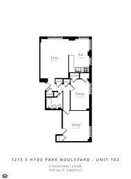  Floor Plan 2 Bed | 2 Bath (C2)