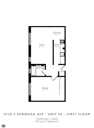  Floor Plan 1 Bed | 1 Bath (B4)