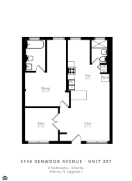  Floor Plan 2 Bed | 2 Bath (C1)