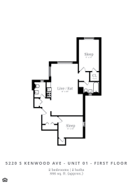  Floor Plan 2 Bed | 2 Bath (C1)
