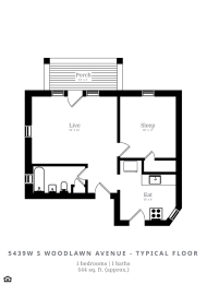 Floor Plan 1 Bed | 1 Bath (B1)