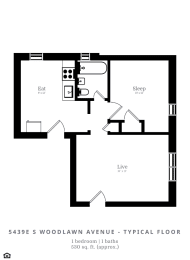  Floor Plan 1 Bed |1 Bath (B2)