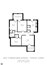  Floor Plan 3 Bed | 1 Bath (D2)