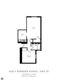  Floor Plan 1 Bed |1 Bath (B6)