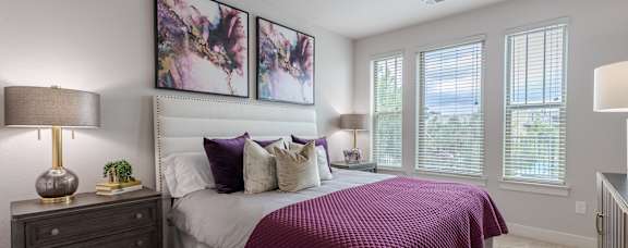 Contemporary Bedroom Retreat with Designer Accents at Westerly Apartments