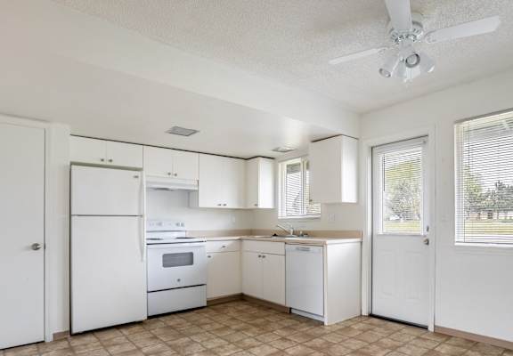 the kitchen is clean and ready for us to use