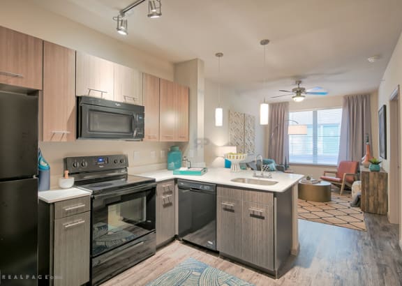 Fully Equipped Kitchen at The Maywood, Oklahoma City, OK