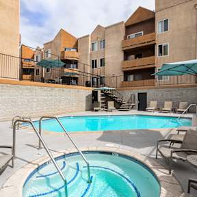 Small Pool with Hot Tub at Encino Palms Apartments, Encino