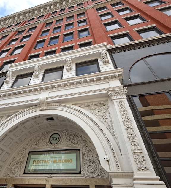 A building with a sign that says Electric Building.