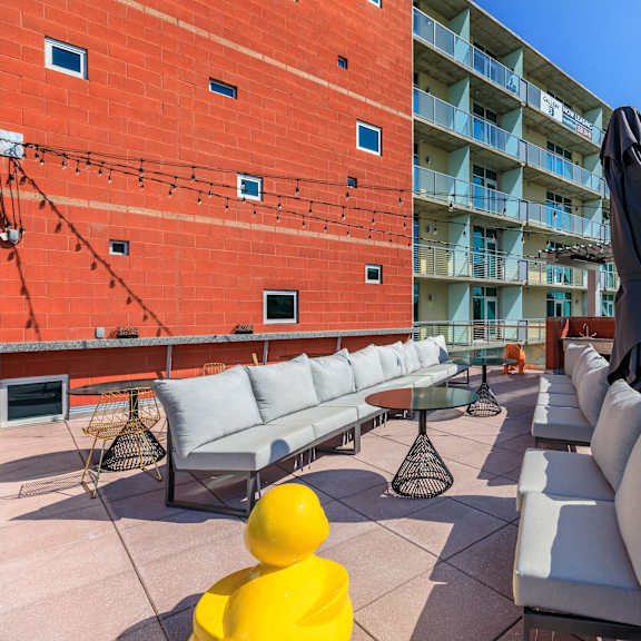 The Gallery on 5th Apartments Rooftop Lounge and BBQ Area