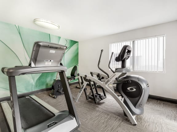 Fully Equipped Fitness Center at Cornerstone Apartments, Canoga Park, 91304.