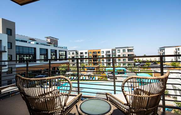 a view of the pool at residence