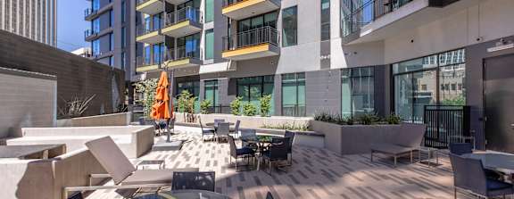 Outdoor Seating Area at Rendezvous Urban Flats, Tucson