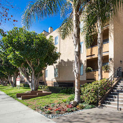 Building Entrance at Vineland Gardens, Studio City, 91602