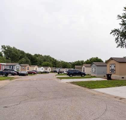 clean and upkept mobile home c at Maple Grove in Lincoln, NEommunity in downtown