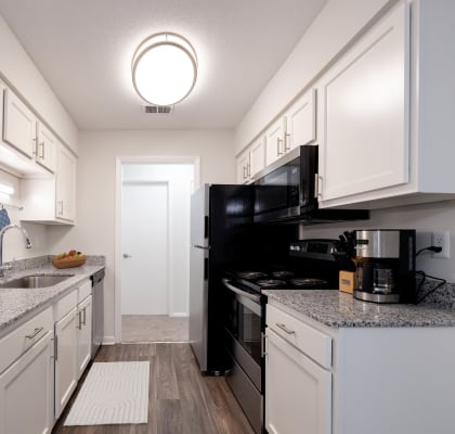 Efficient Appliances In Kitchen at Gramercy Apartments, Carmel, Indiana