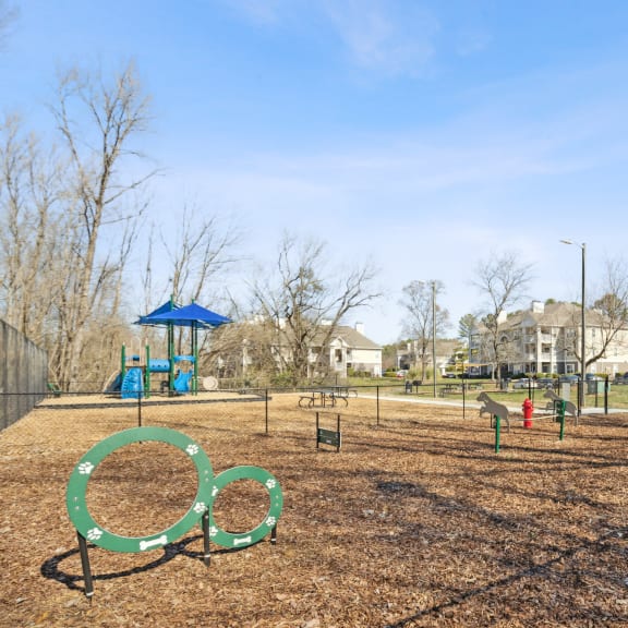 the preserve at ballantyne commons community park with playground and playground equipment