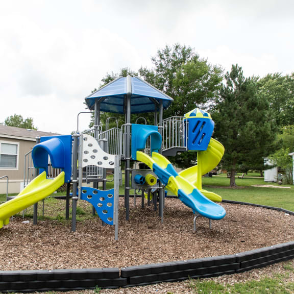 the playground at West Park Plaza in Grand Island, NE