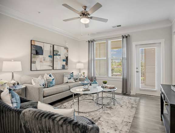 Modern Living Room at Ellis Station, Durham