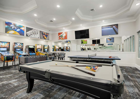 Clubhouse Game Room at Ellis Station, Durham, North Carolina