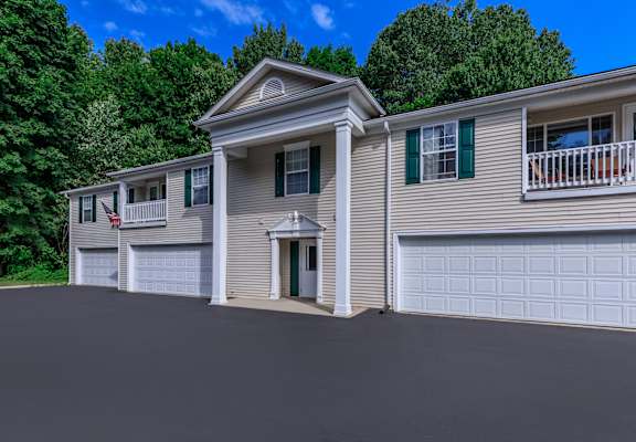 a house with two garages