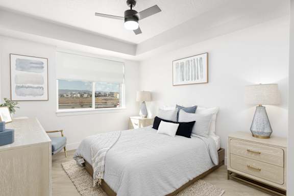 Bedroom with a large bed at The Vue At Desert Color, St. George, UT, 84790