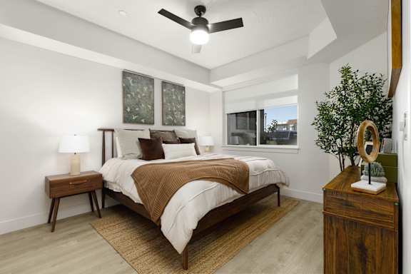 Bedroom Interior at The Vue At Desert Color, St. George, Utah