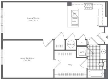 1BR 1 BA
