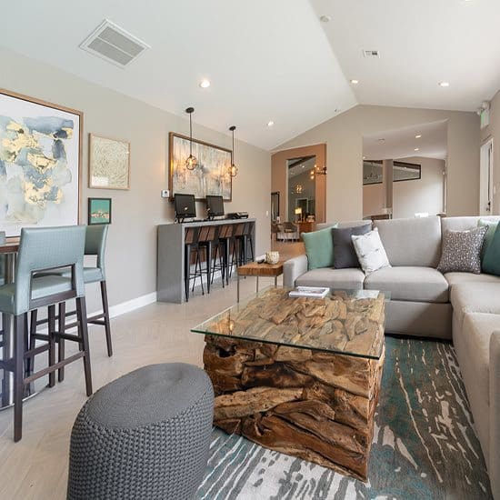 Living And Kitchen at Mission Trails Apartments San Diego, San Diego, CA, 92119