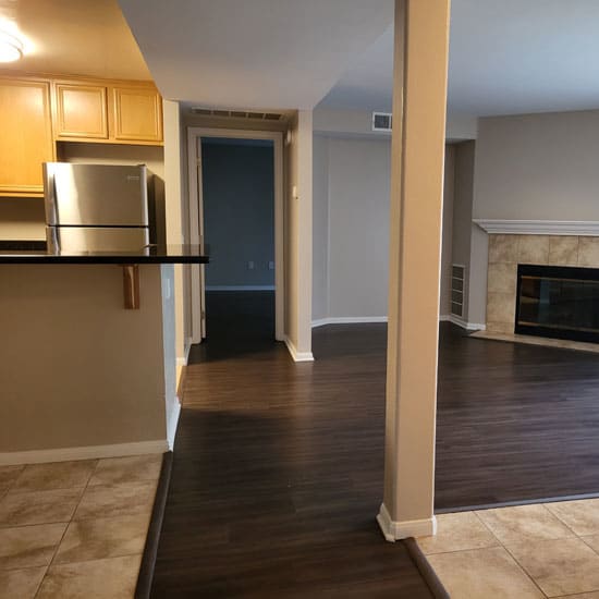 a look at the living room from the kitchen