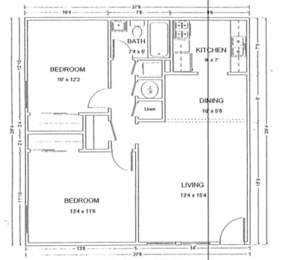 Floor Plan 2 Bedroom