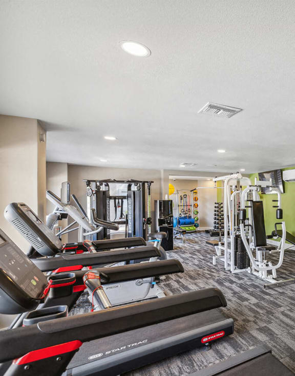Fitness center at Saddle Ridge