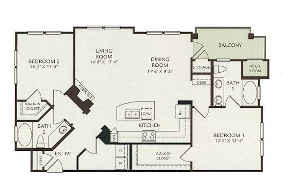Floor Plan  B2A - Orpheus II