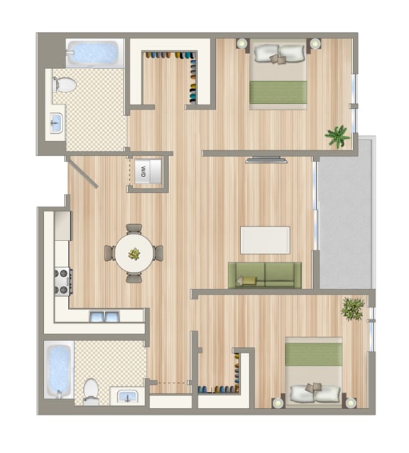 Floor Plan  Luxe@1427_unit_406