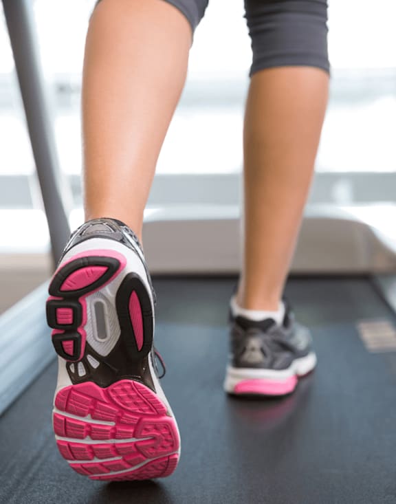 Person on treadmill at Villages at Gateway, Colorado