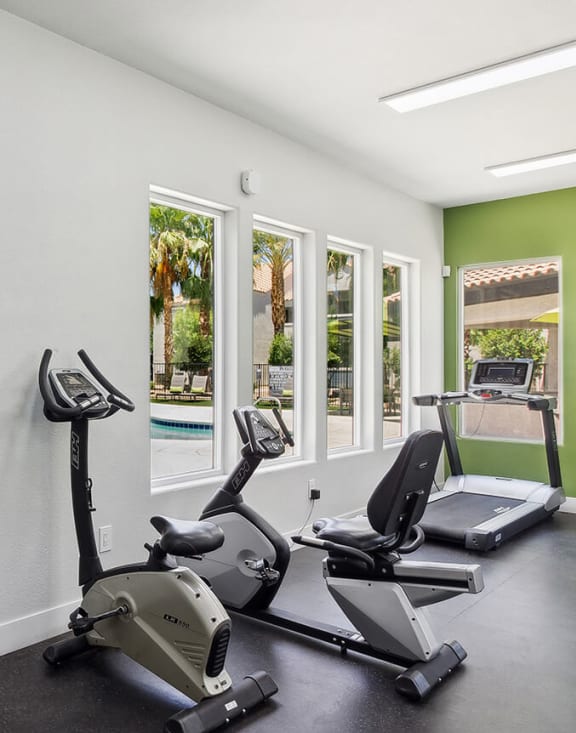 Community Fitness Center with Equipment at Monterra Apartments located in Las Vegas, NV-MEDAM.