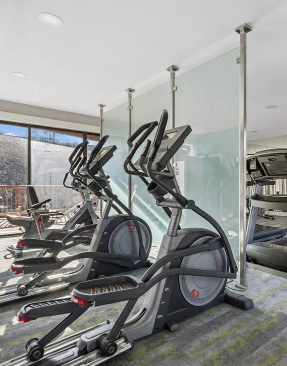 Community Fitness Center with Equipment at Spring Parc Apartments in Silver Spring, MD-MEDAM.