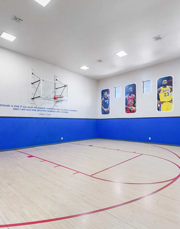 Indoor Basketball Court at Essence Apartments in Dallas, TX-MEDAM.