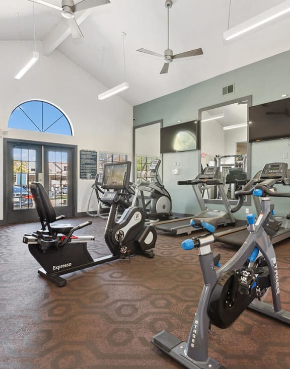 Community Fitness Center with Equipment at Lore at South Mountain Apartments located in Ahwatukee, AZ-MEDAM.
