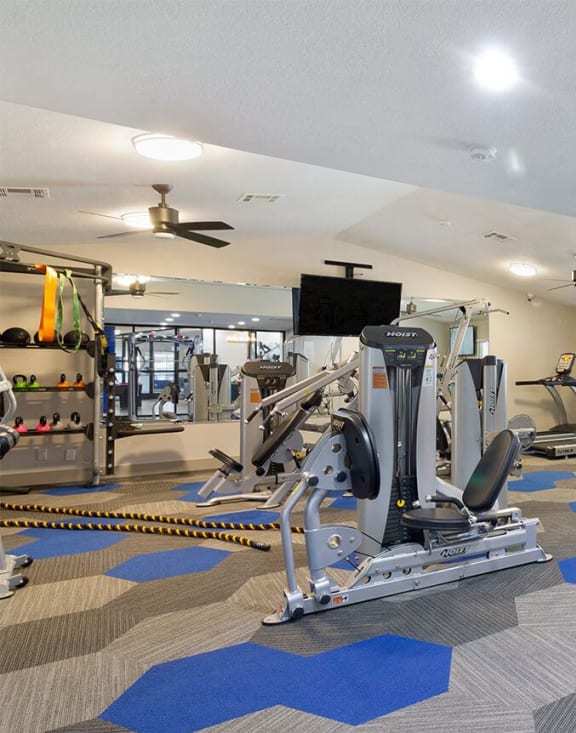 Fitness center at Accent on Sahara
