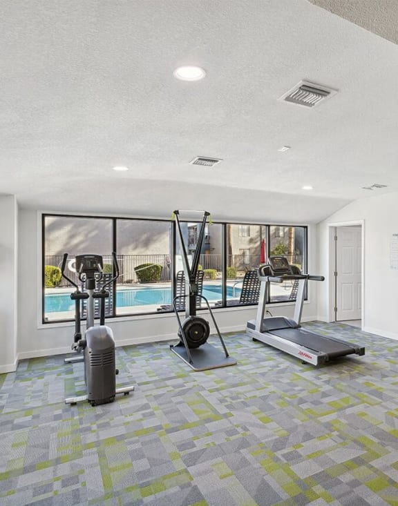 Community fitness center at Chandler Ridge