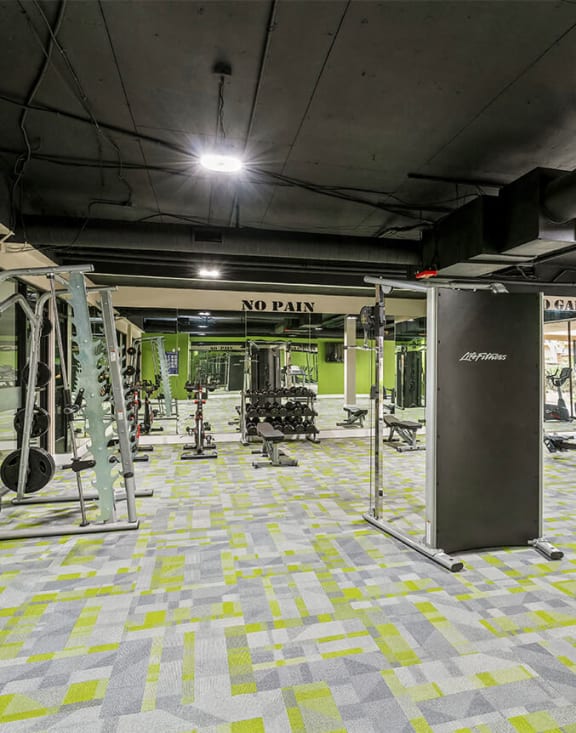 Fitness center at Crystal View