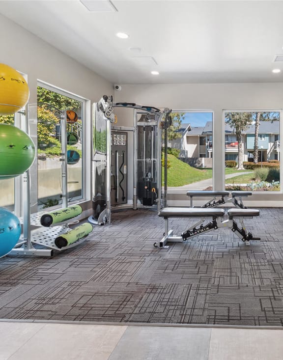 Fitness center at Forest Park