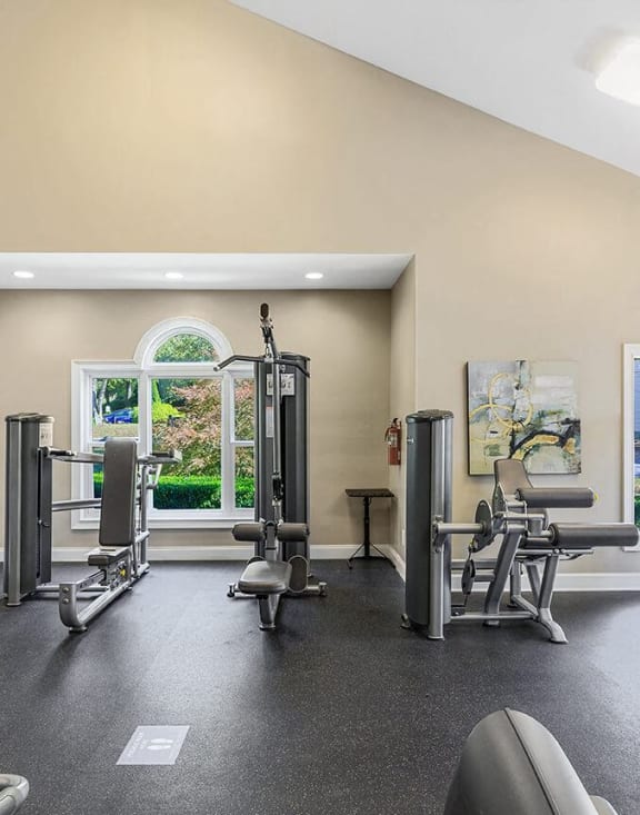 Fitness center at Lakeside Retreat