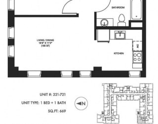 Unit image at Somerset Place Apartments, Chicago, 60640